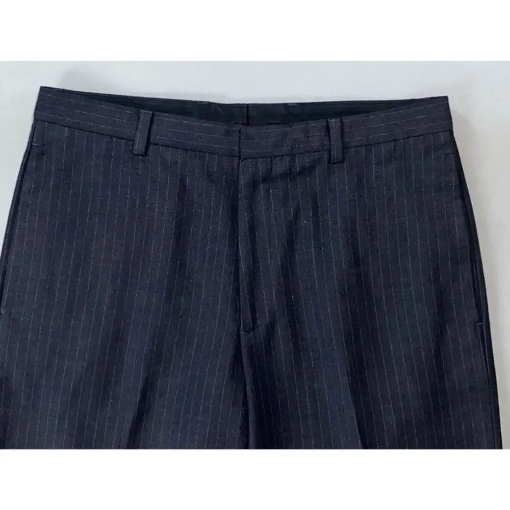 Banana Republic Vintage '02 Y2K Gavin Flat Front Wool Flannel Dress Pants. 35X32